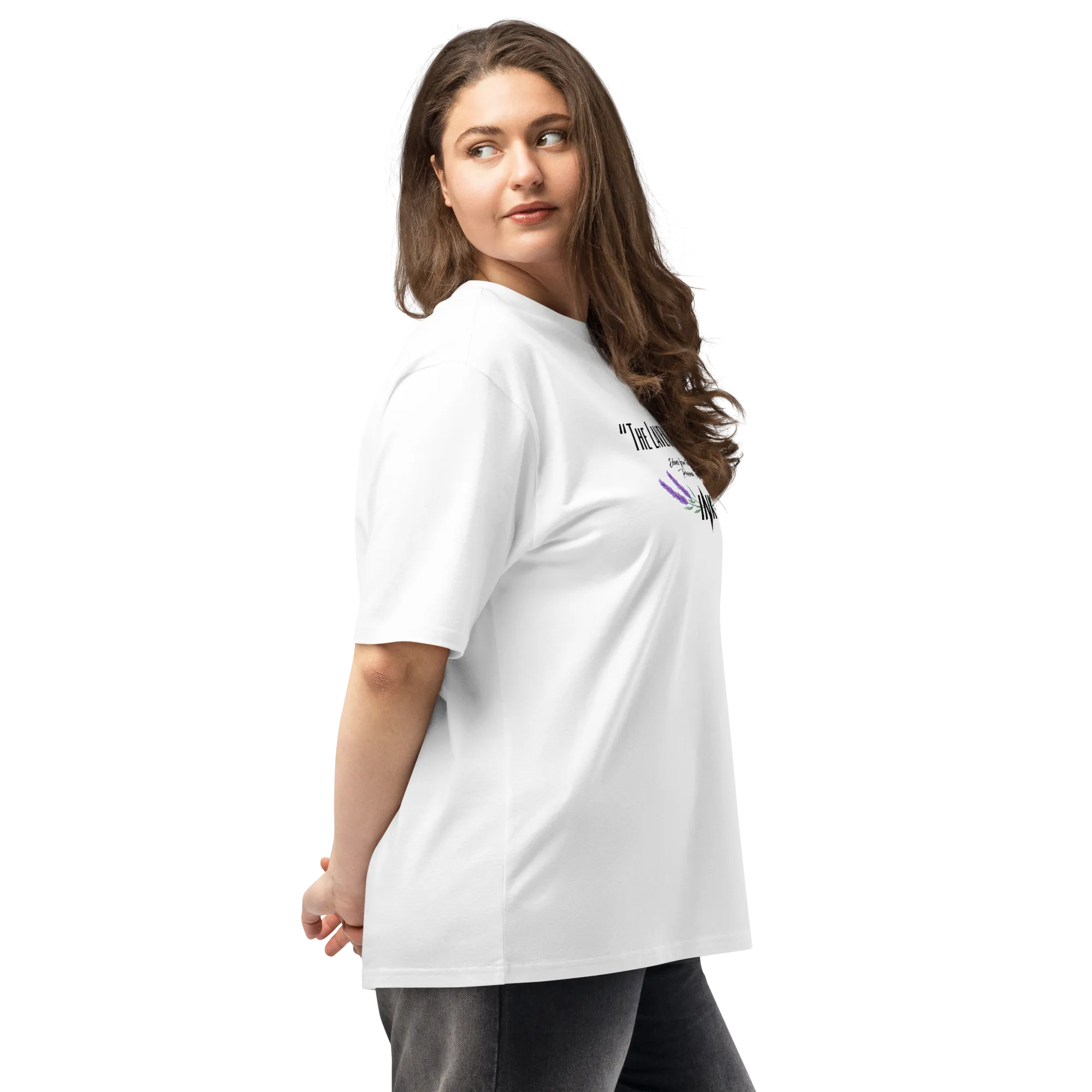The Lavender Route Oversized Heavy-Cotton Tee