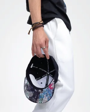 The Lisbon - Black Graffiti Hat