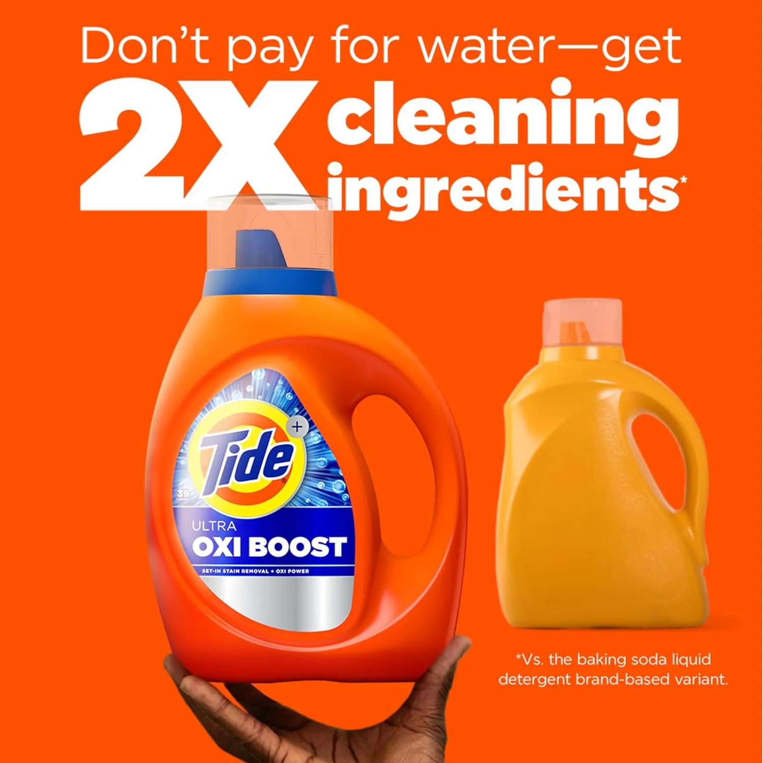 Tide Ultra Oxi Boost Liquid Laundry Detergent, 84 fl oz, 59 Loads, Advanced Stain Remover, Laundry Detergent Liquid with Extra Oxi Power (Packaging May Vary)