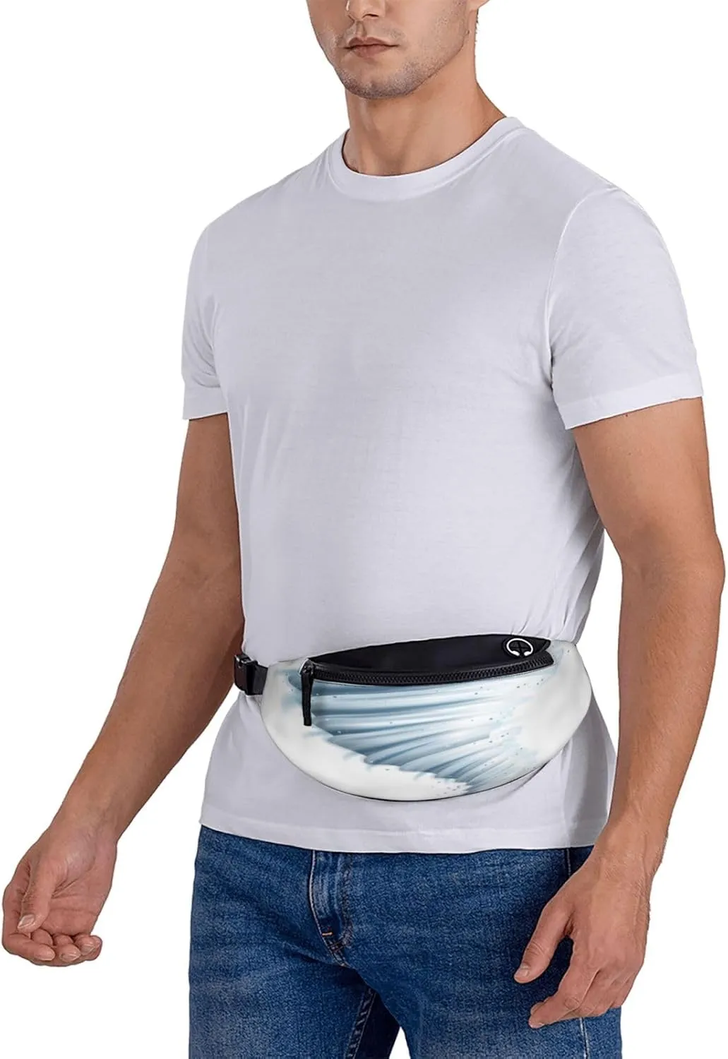 Tornado Fanny Pack, Crossbody Waist Packs for Women Men Waist Bags with Adjustable Strap for Travel Running Hiking Sport