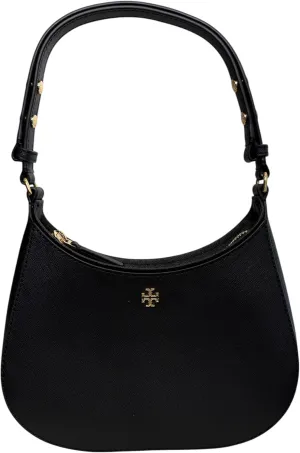 Tory Burch Women’s Emerson Zip Shoulder Bag (Black)