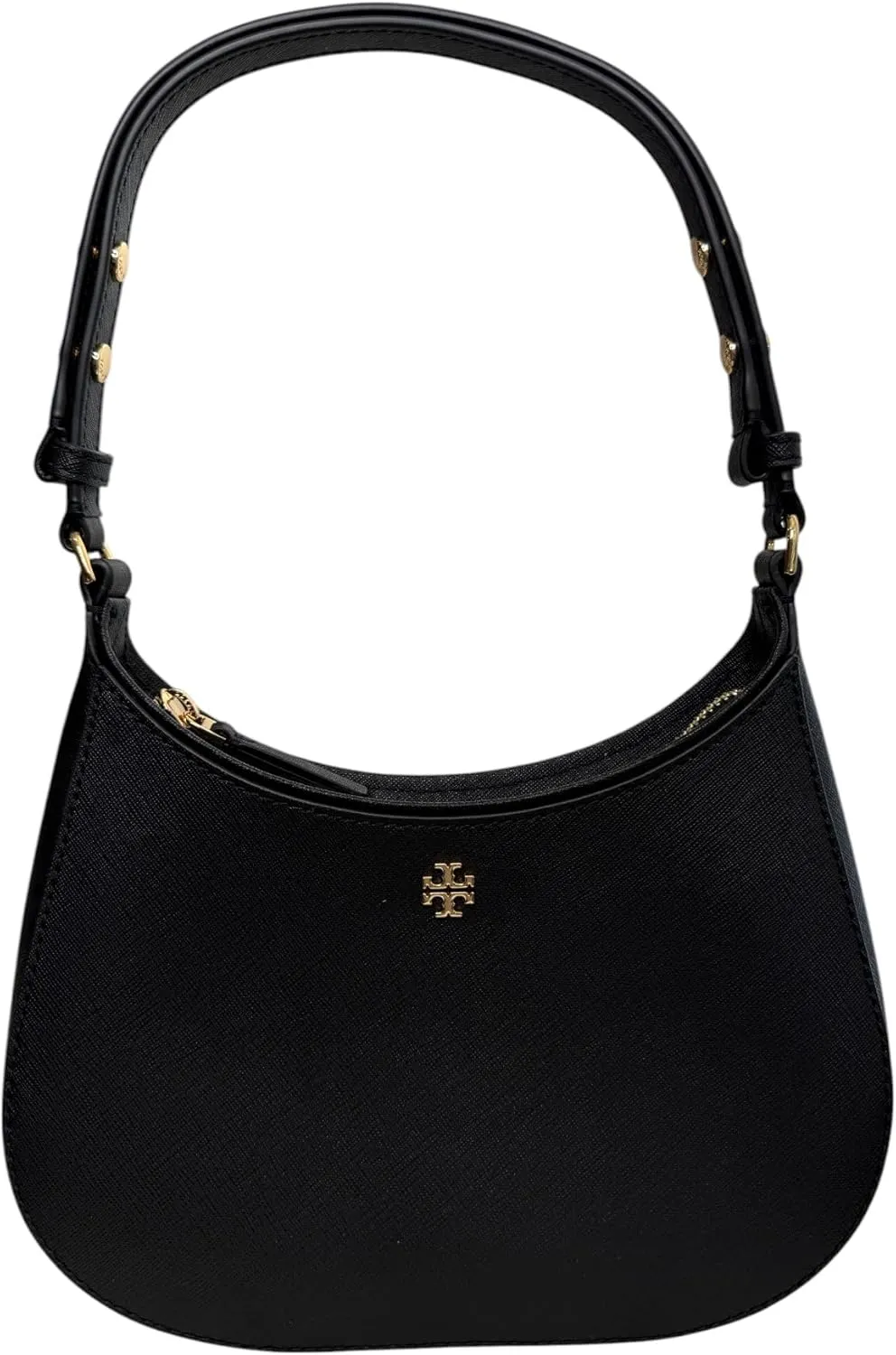 Tory Burch Women’s Emerson Zip Shoulder Bag (Black)