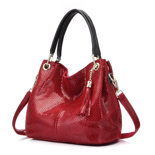 Touch-sensitive messenger leather Creative quality high bag genuine shoulder totes bags hobos bag female handbags women leather Realer crossbody woman