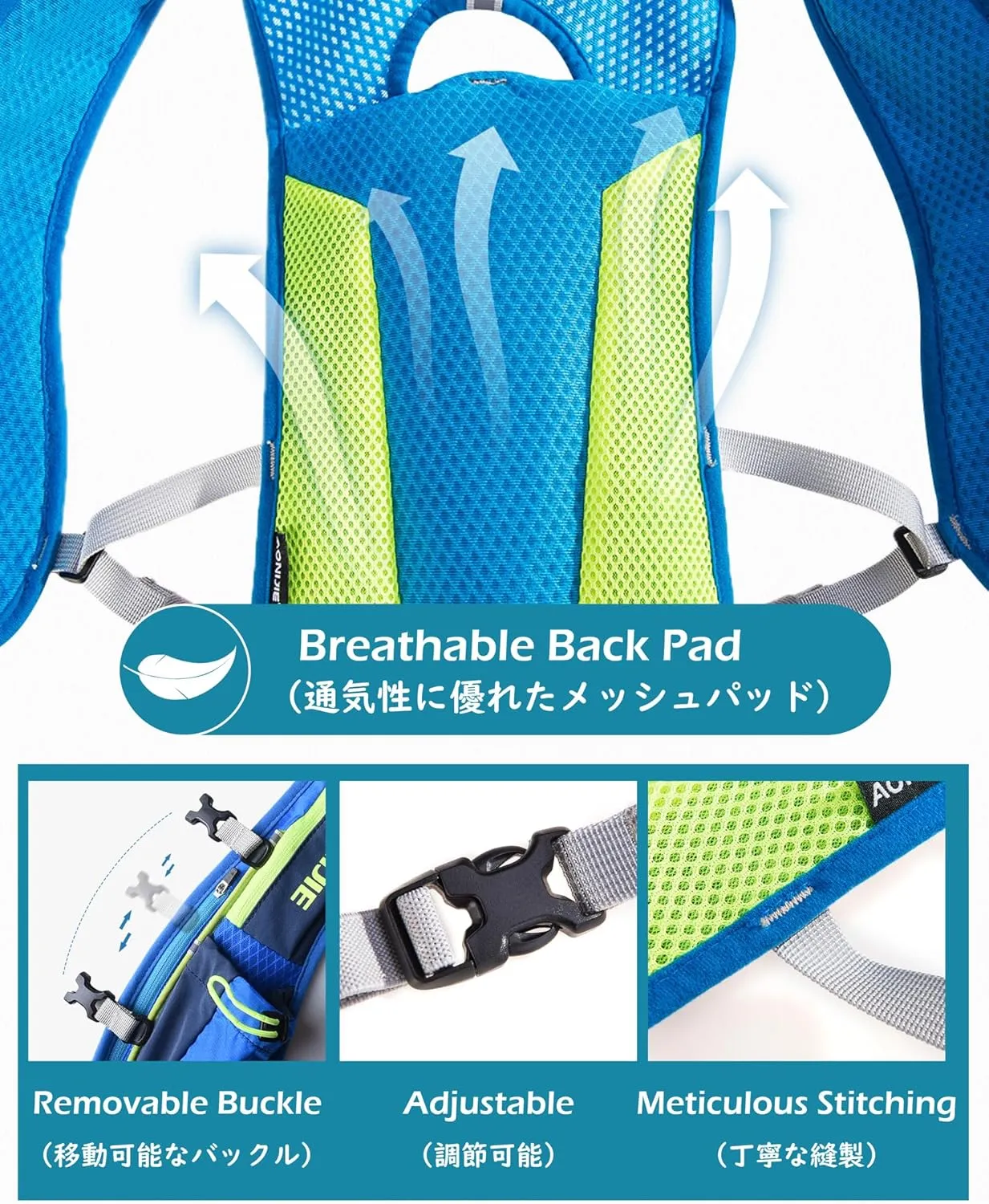 TRIWONDER Hydration Pack Backpack 5L Marathoner Running Race Hydration Vest