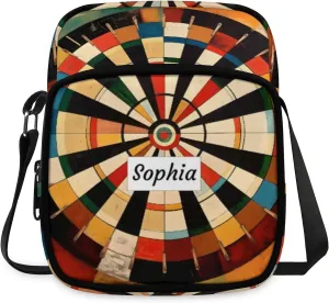 TropicalLife Personalized Crossbody Bag for Women Men Custom Name Messenger Bags