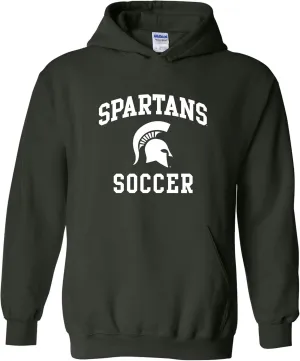 UGP Campus Apparel NCAA Arch Logo Soccer, Team Color Hoodie, College, University