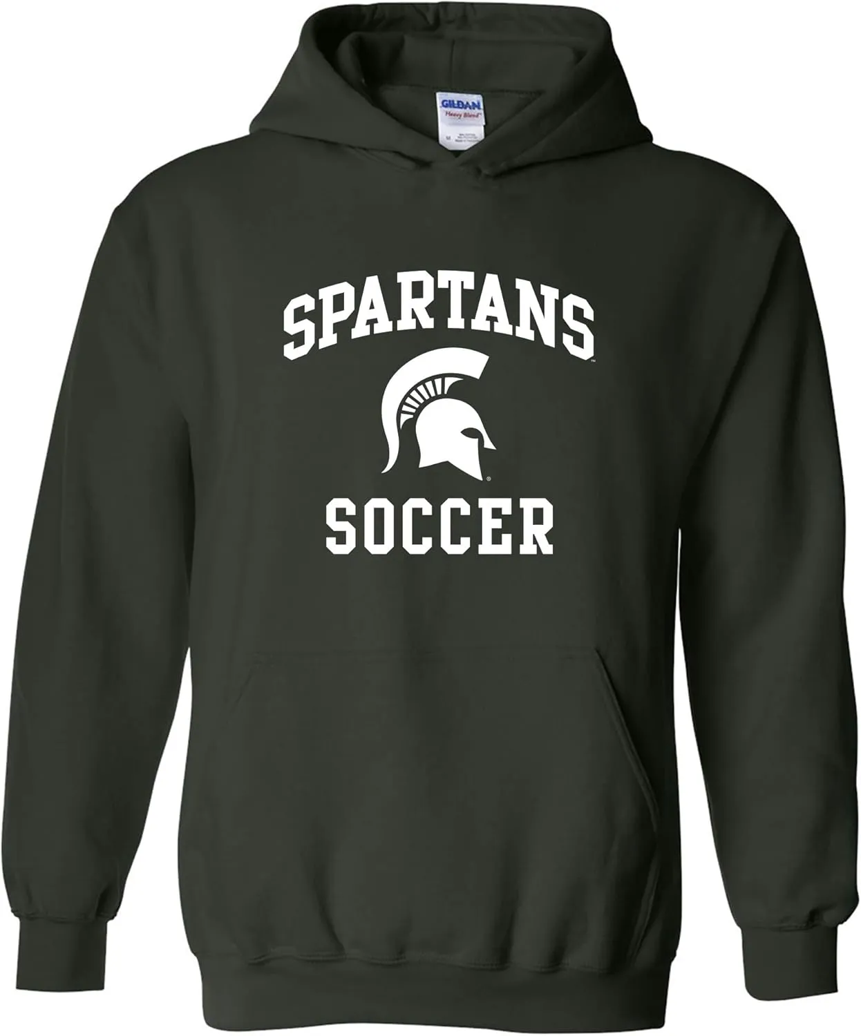 UGP Campus Apparel NCAA Arch Logo Soccer, Team Color Hoodie, College, University