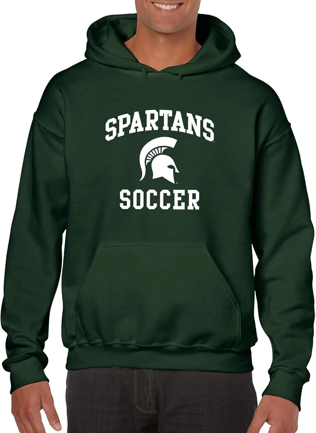 UGP Campus Apparel NCAA Arch Logo Soccer, Team Color Hoodie, College, University