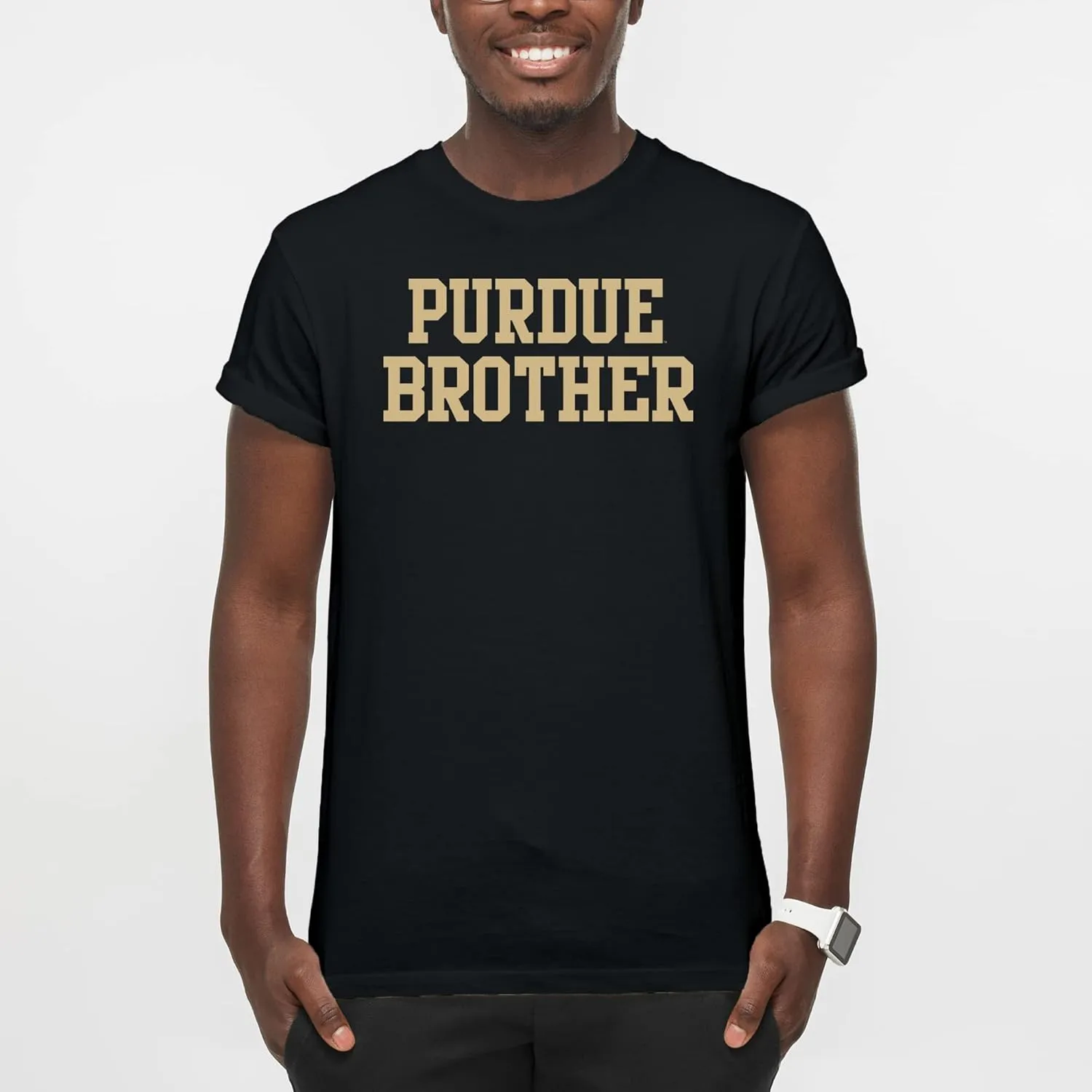 UGP Campus Apparel NCAA Basic Block Brother, Team Color T Shirt, College, University