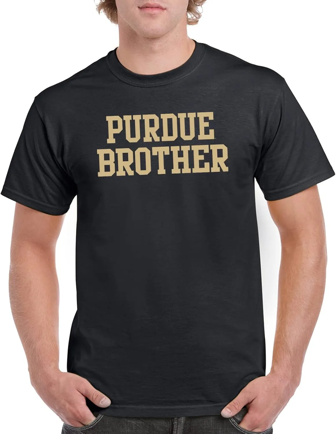 UGP Campus Apparel NCAA Basic Block Brother, Team Color T Shirt, College, University