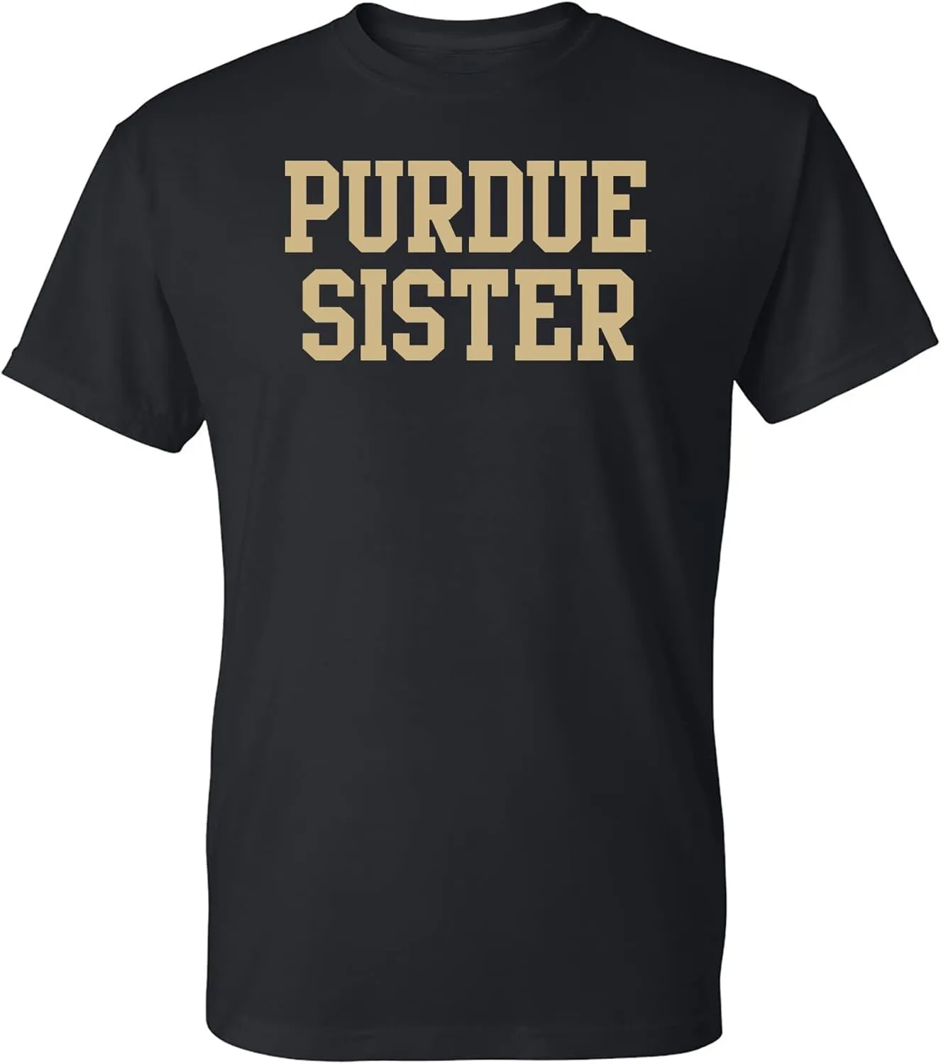 UGP Campus Apparel NCAA Basic Block Sister, Team Color T Shirt, College, University