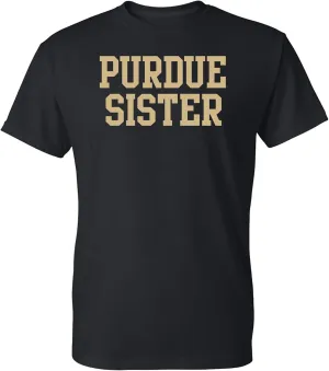 UGP Campus Apparel NCAA Basic Block Sister, Team Color T Shirt, College, University