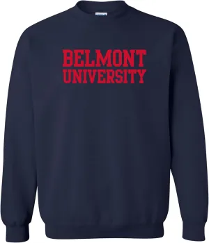 UGP Campus Apparel NCAA Basic Block, Team Color Crewneck, College, University