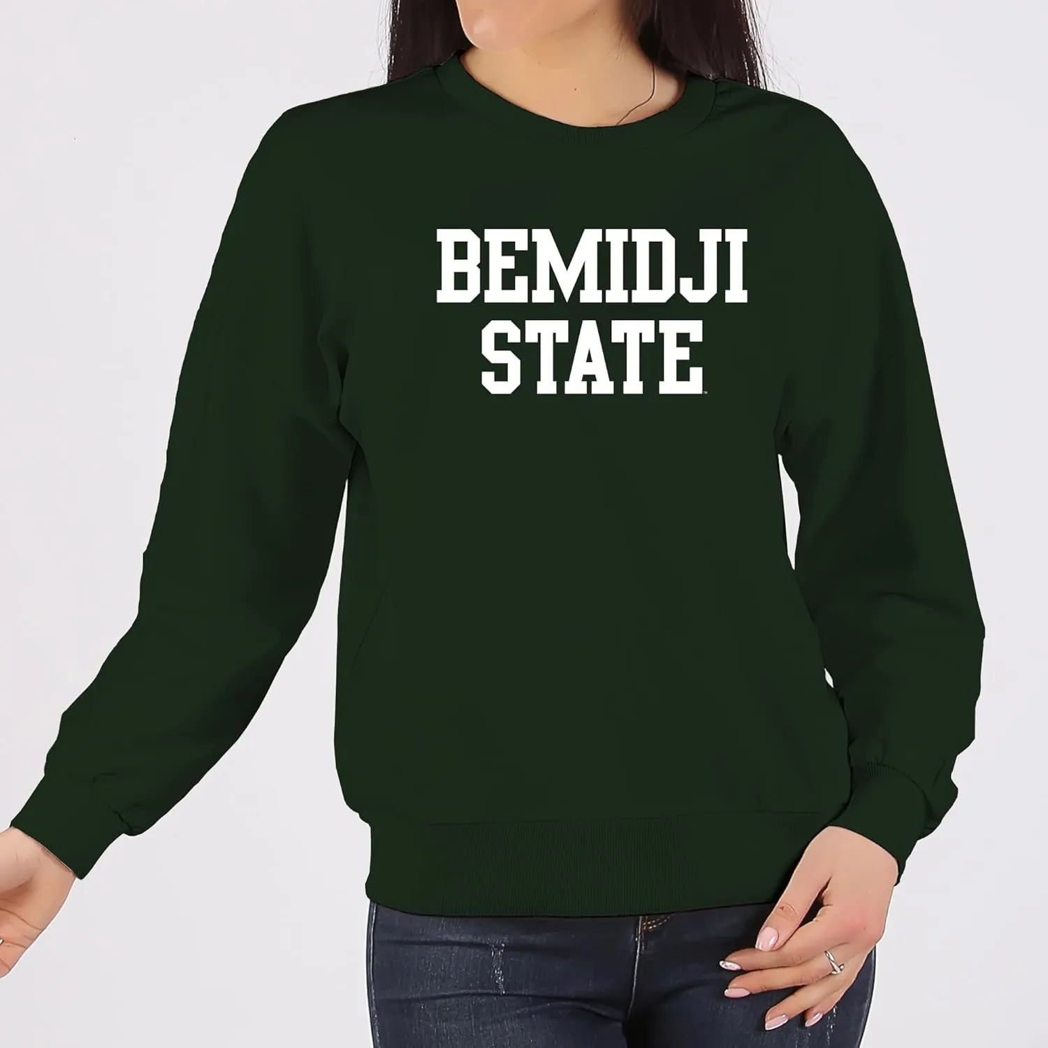 UGP Campus Apparel NCAA Basic Block, Team Color Crewneck, College, University