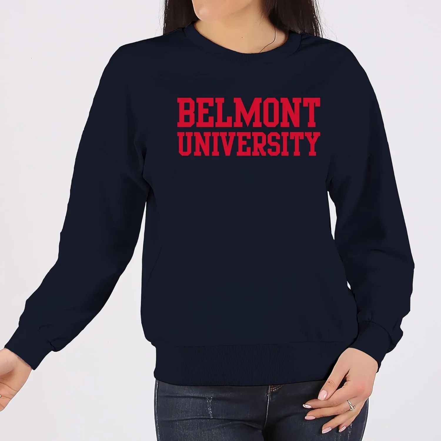 UGP Campus Apparel NCAA Basic Block, Team Color Crewneck, College, University
