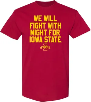UGP Campus Apparel NCAA Fight Song Sport, Team Color T Shirt, College, University