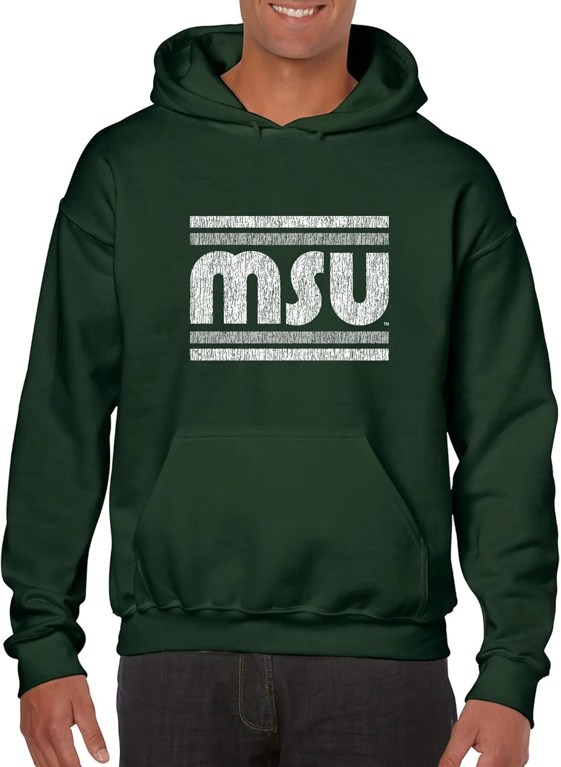 UGP Campus Apparel NCAA Retro Underline, Team Color Hoodie, College, University