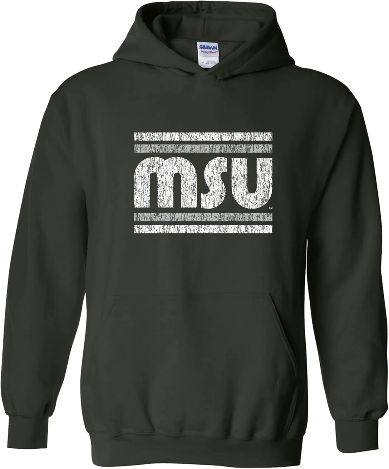 UGP Campus Apparel NCAA Retro Underline, Team Color Hoodie, College, University