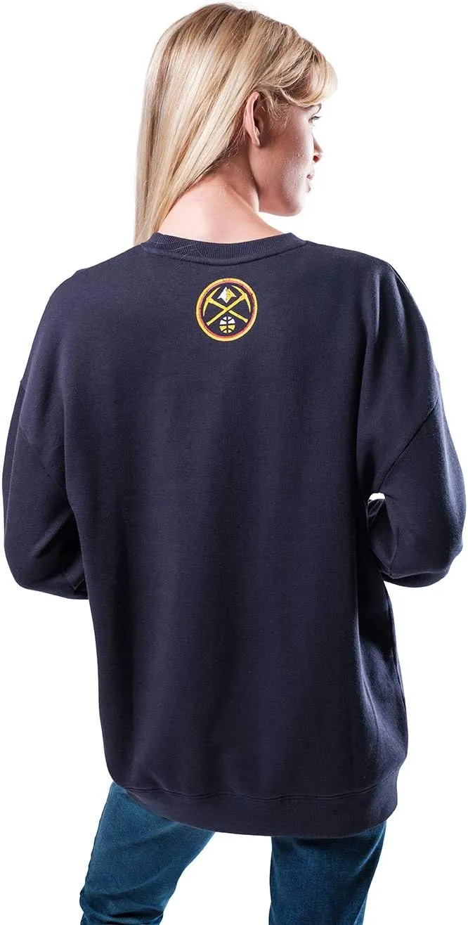 Ultra Game Women's NBA Official Super Soft Oversized Sweatshirt