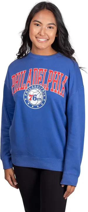 Ultra Game Women's NBA Official Super Soft Oversized Sweatshirt