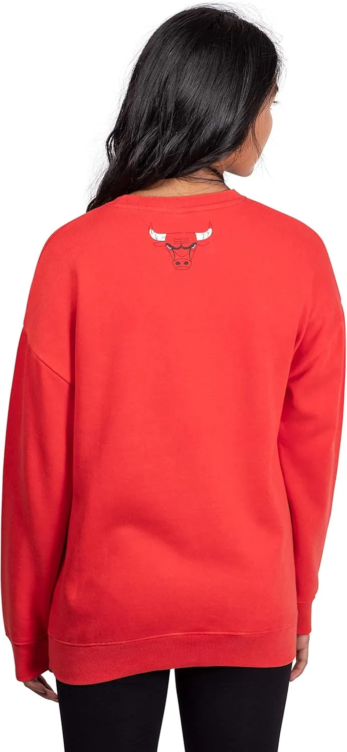 Ultra Game Women's NBA Official Super Soft Oversized Sweatshirt