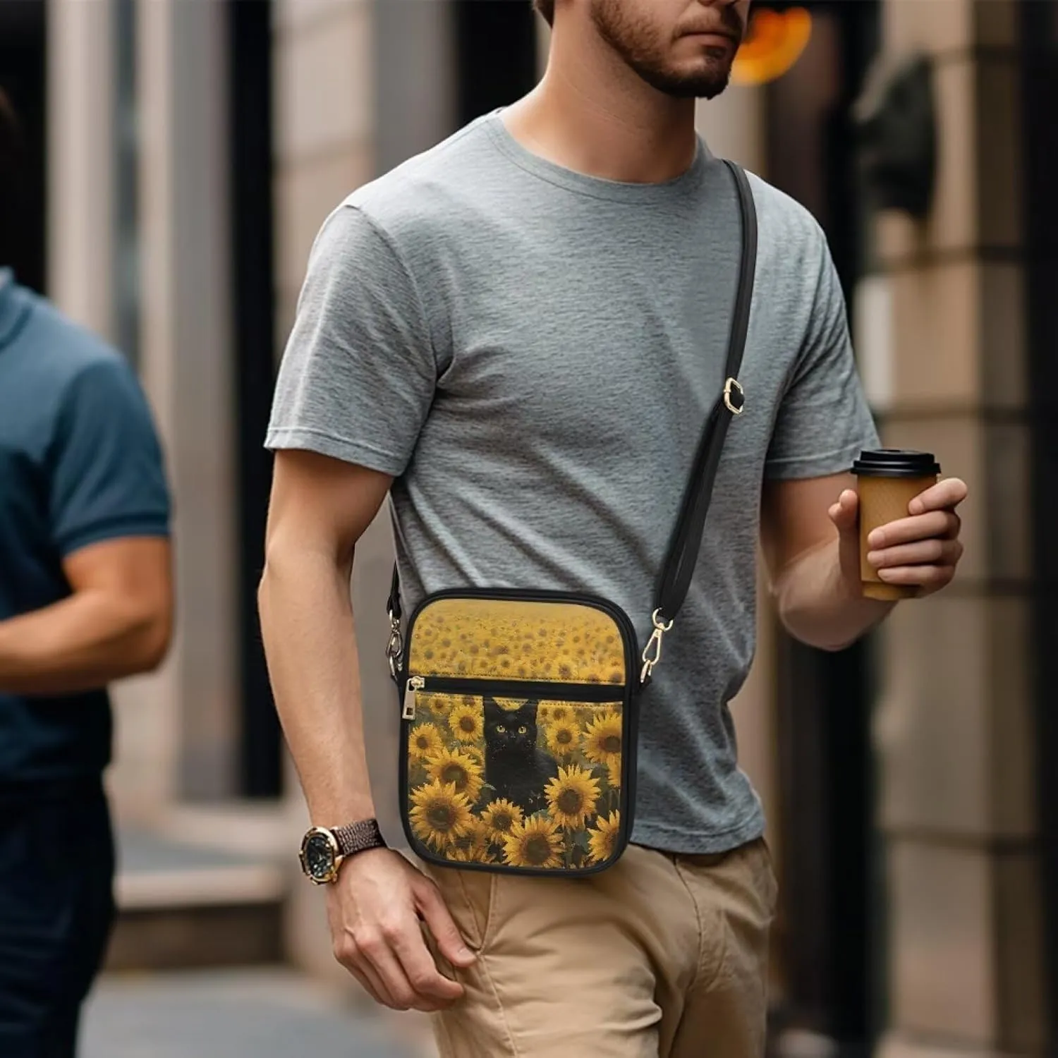 Unisex Leather Purses, Stylish Crossbody Bags Shoulder Bag Travel Shoulder Bag for Spring Travel & Musical Festival