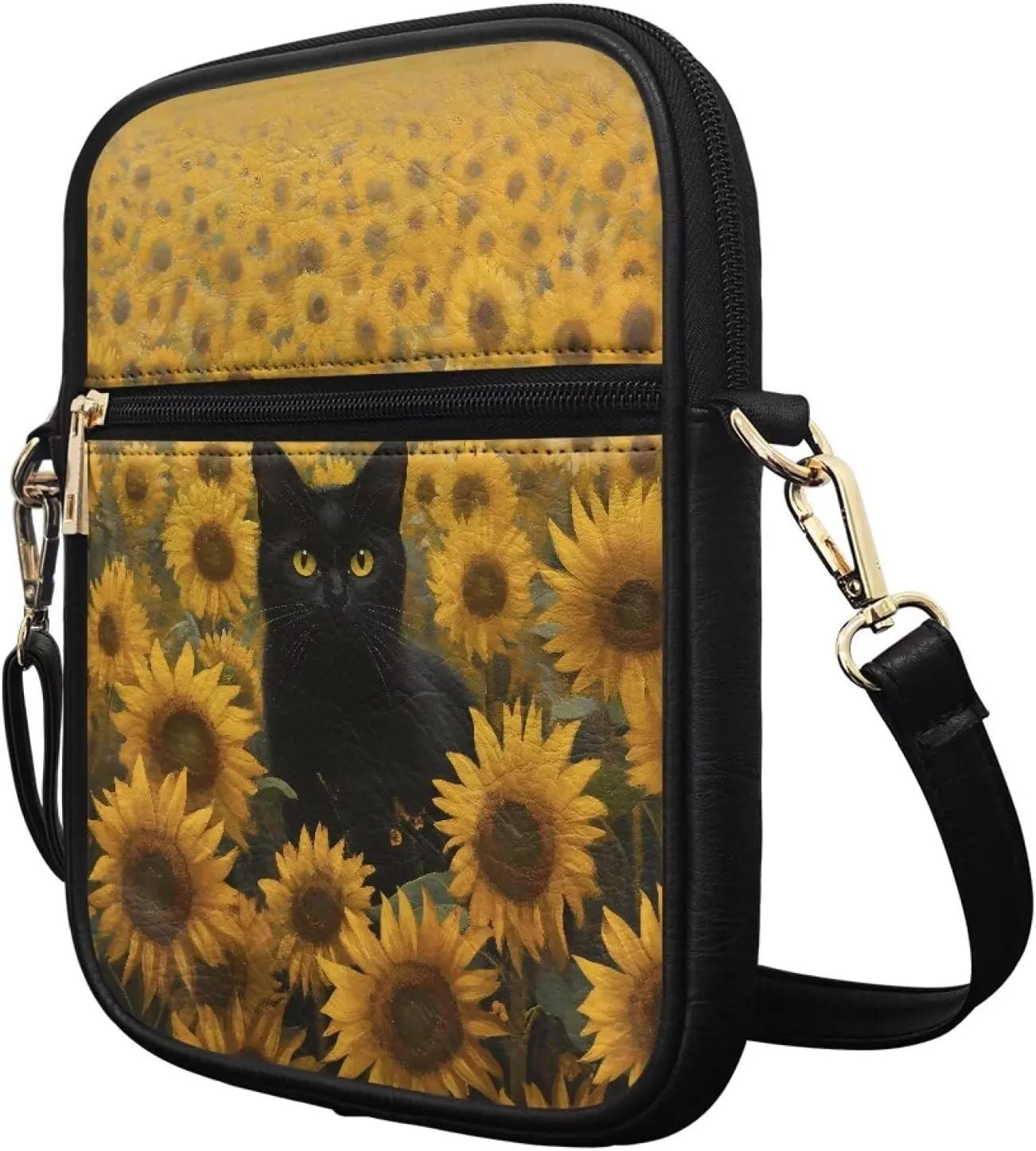 Unisex Leather Purses, Stylish Crossbody Bags Shoulder Bag Travel Shoulder Bag for Spring Travel & Musical Festival