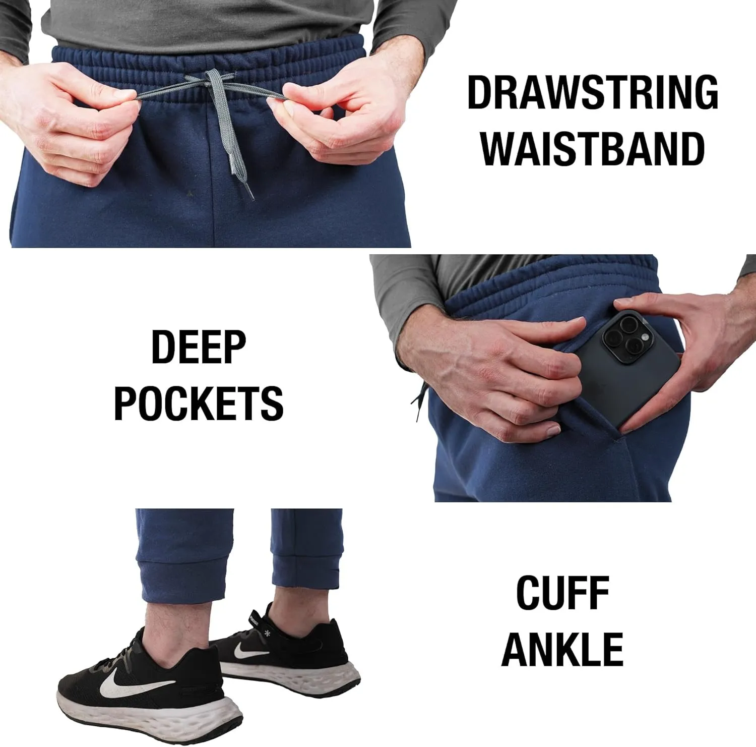 University of Arizona Officially Licensed Apparel - Arched Text Unisex Jogger Sweatpants with Pockets