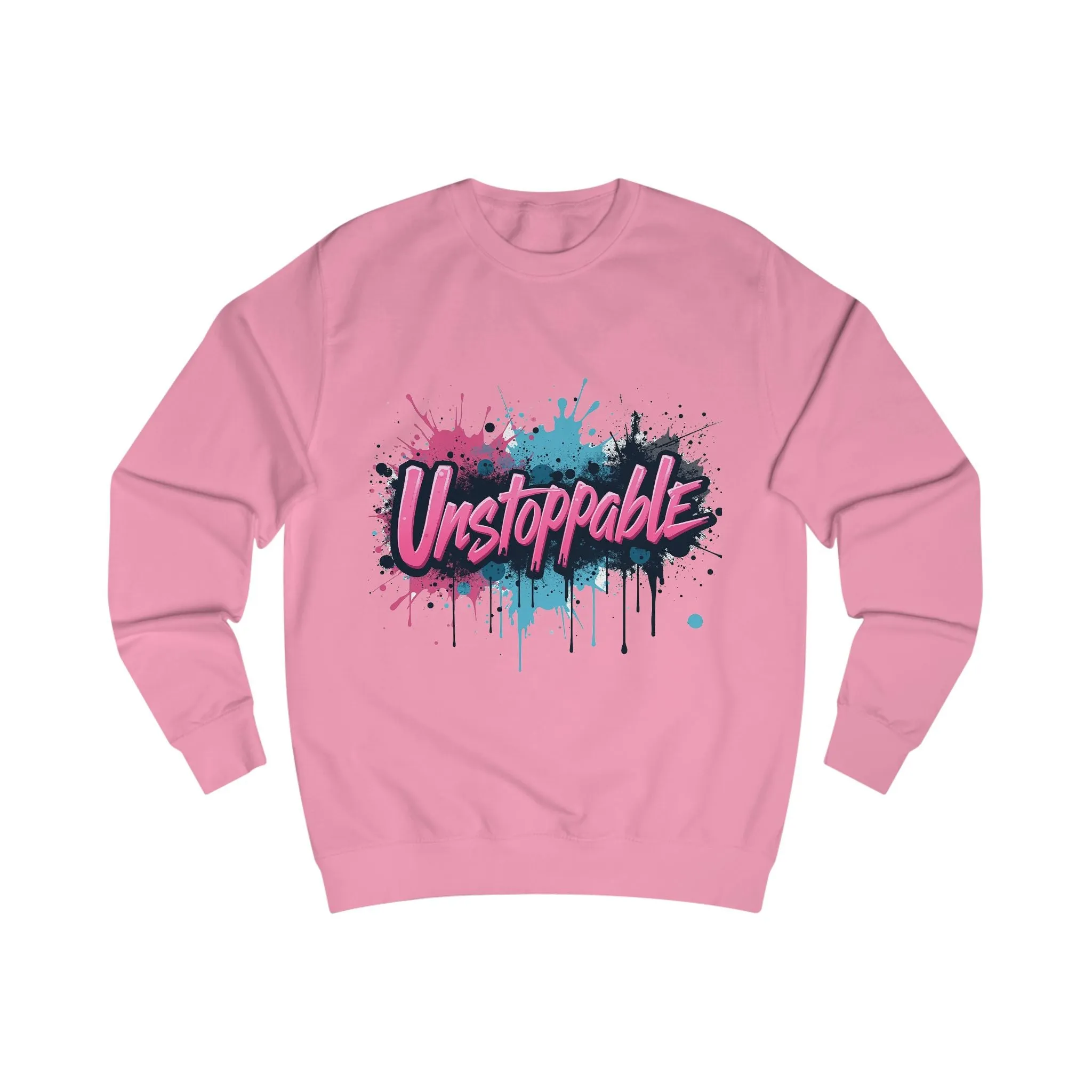 Unstoppable Navy Sweatshirt – Graffiti-Inspired Graphic