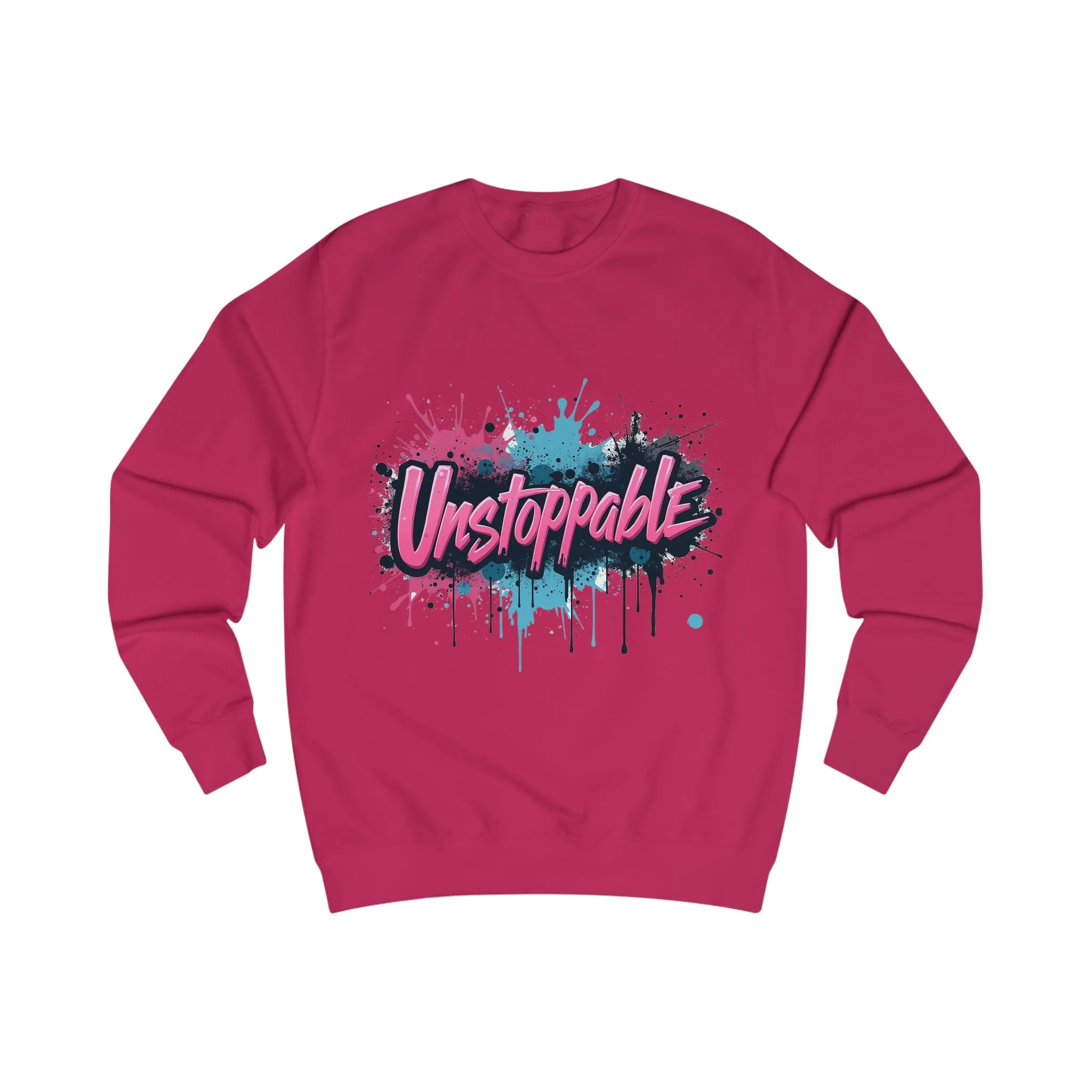 Unstoppable Navy Sweatshirt – Graffiti-Inspired Graphic