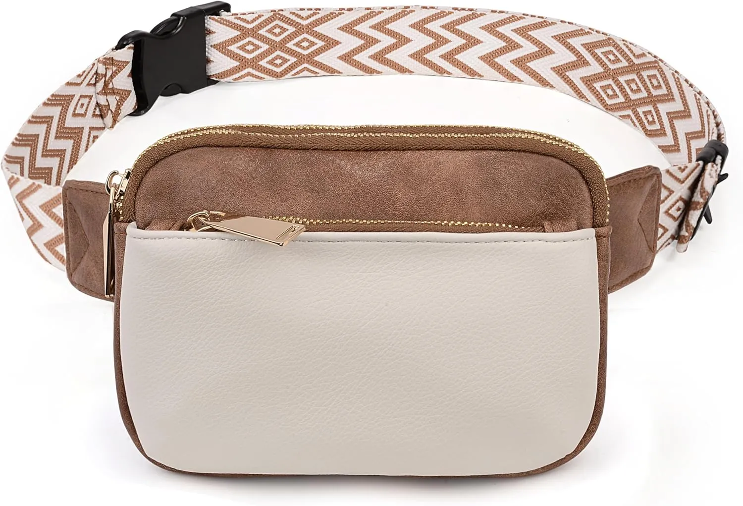 Uromee Fanny Packs for Women Crossbody Belt Bag Vegan Leather Fashion Mini Waist Bag Everywhere Travel Hiking Running Adjustable Strap