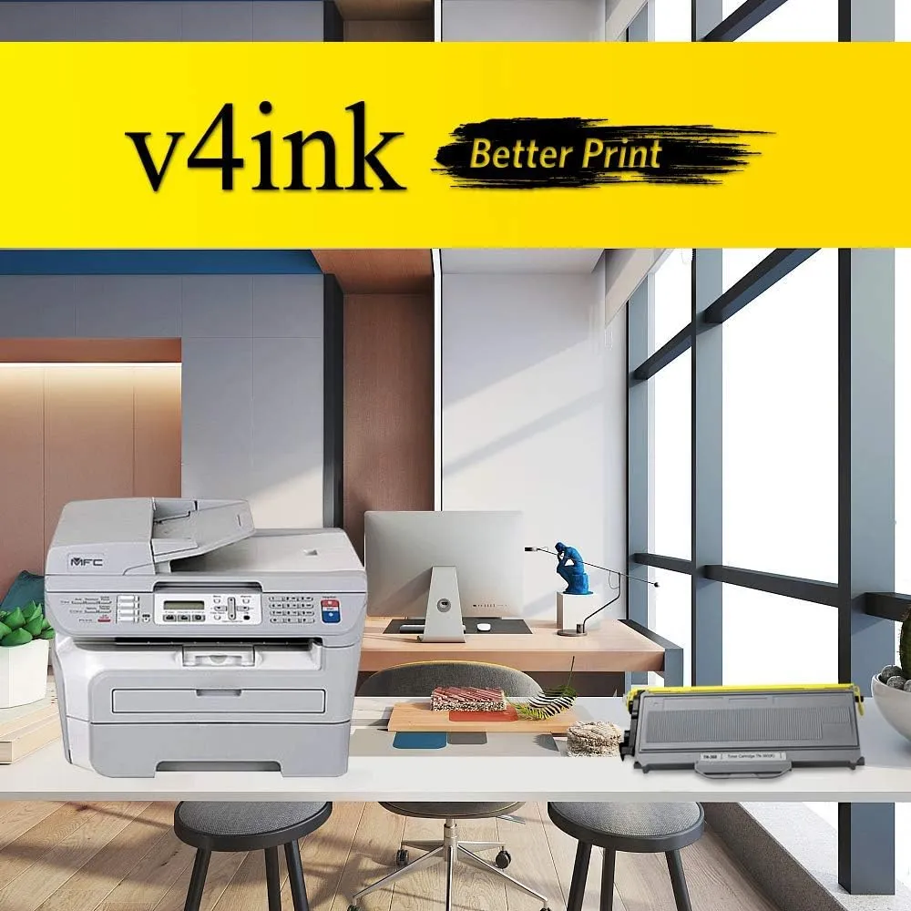 v4ink Compatible Toner Cartridge Replacement for Brother TN360 TN330 Work with HL-2140 HL-2170W DCP-7030 DCP-7040 MFC-7340 MFC-7345N MFC-7440N MFC-7840W Printer, 2-Pack