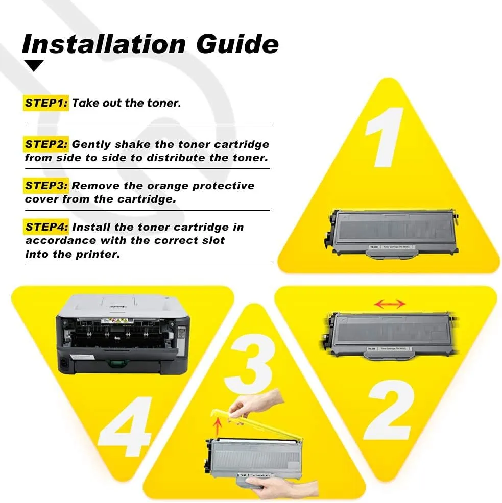 v4ink Compatible Toner Cartridge Replacement for Brother TN360 TN330 Work with HL-2140 HL-2170W DCP-7030 DCP-7040 MFC-7340 MFC-7345N MFC-7440N MFC-7840W Printer, 2-Pack
