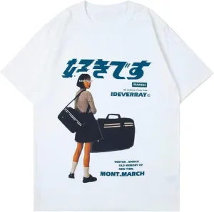 Vamtac Graphic Tees Mens Graphic T-Shirts Japanese Y2k Shirt Vintage Tee Harajuku Tops