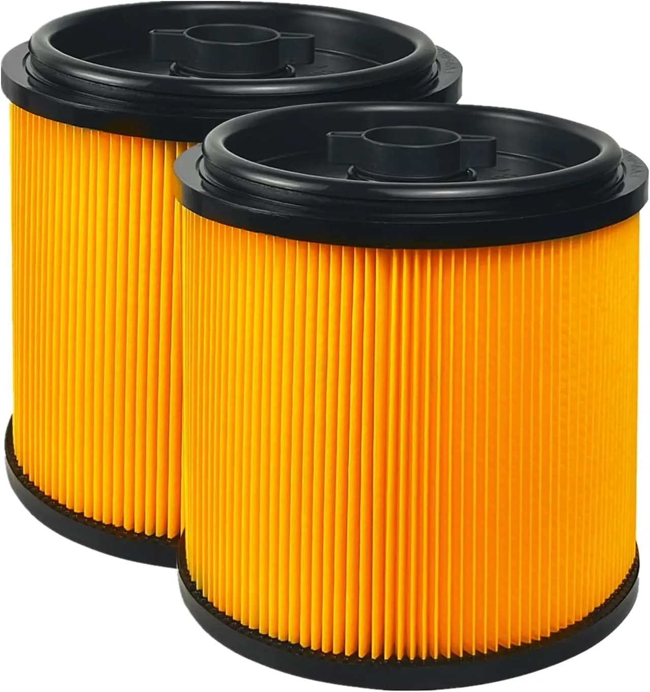 VCFS Replacement Filter Compatible with Vacmaster Standard Cartridge Filter Fits for 5 to 20 Gallon Wet Dry Vacuums (2 Packs)