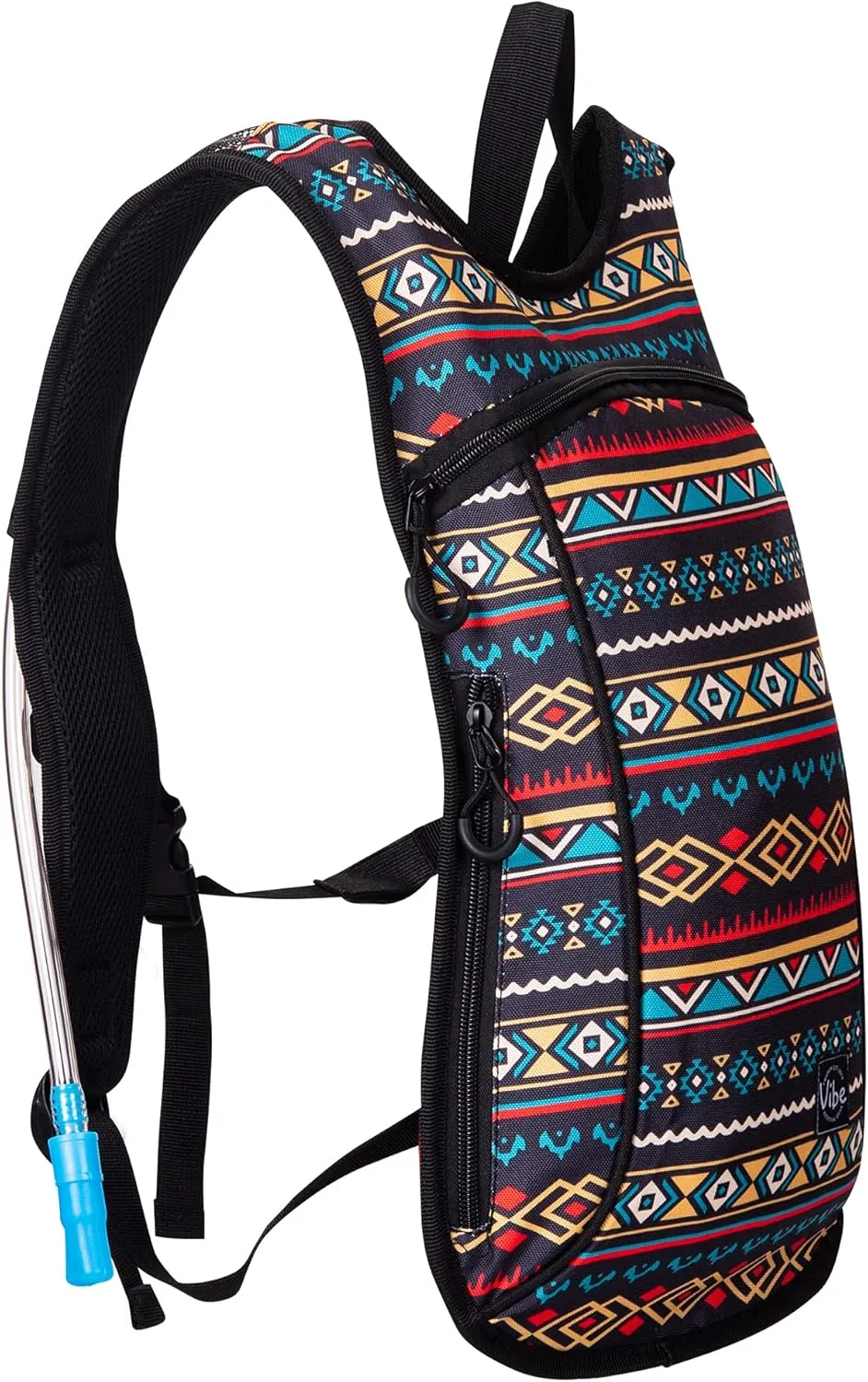 Vibe Festival Gear Hydration Pack Backpack with 2L Water Bladder for Women, Men, Teens, Kids - Hydropack Hydro Sports, Outdoor, Running, Camping, Hiking, Festivals, Raves