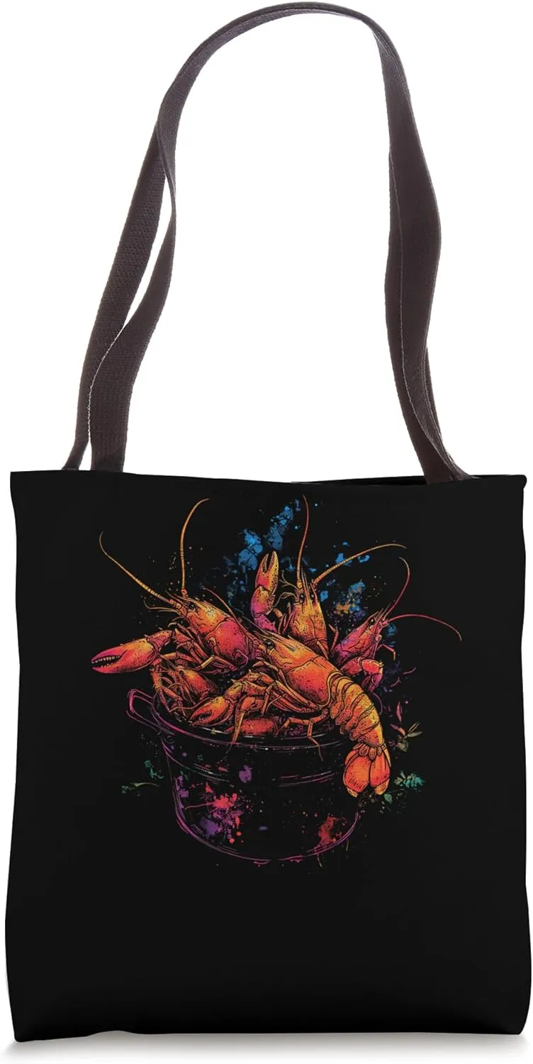 Vintage Crawfish Boil Cute Louisiana Cajun Seafood Festival Tote Bag