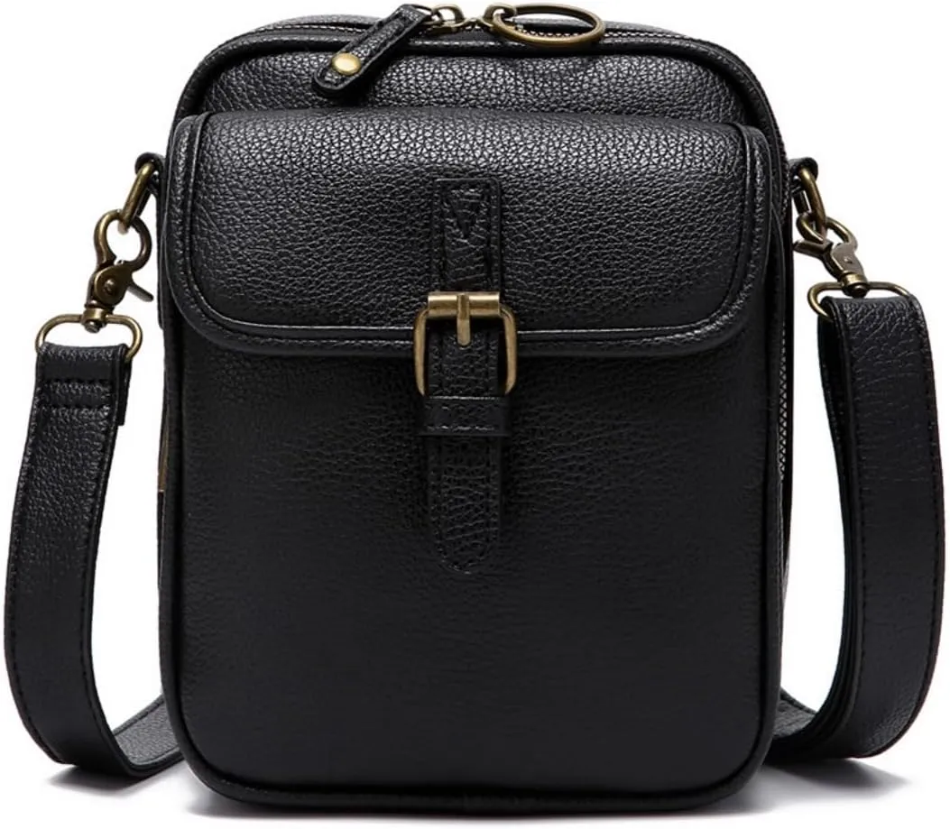 Vintage Crossbody Bags for Women, Anti Theft Purse With 10 Card Slot Messenger Shoulder Handbag Built In Wallet