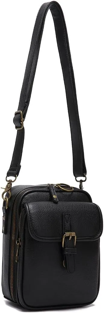 Vintage Crossbody Bags for Women, Anti Theft Purse With 10 Card Slot Messenger Shoulder Handbag Built In Wallet
