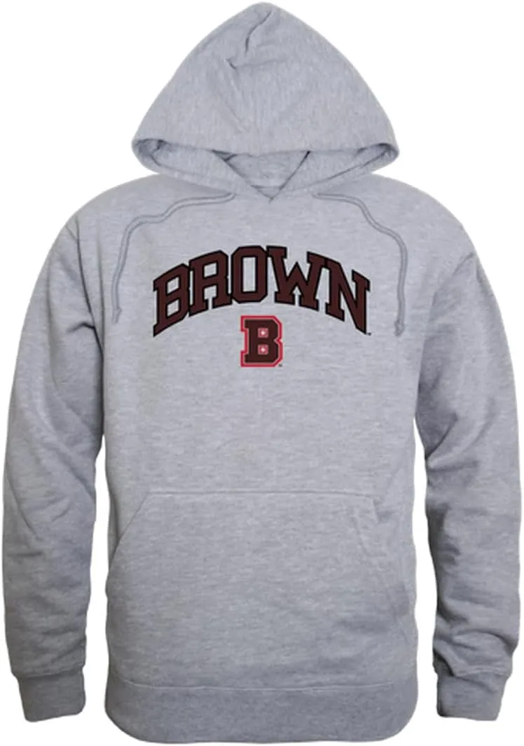 W Republic Brown University Bears Campus Hoodie Sweatshirts - Heather Grey_2, X-Large