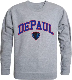 W Republic DePaul University Blue Demons Campus Crewneck Pullover Sweatshirt Sweate