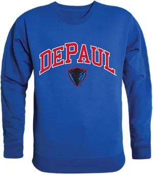 W Republic DePaul University Blue Demons Campus Crewneck Pullover Sweatshirt Sweate