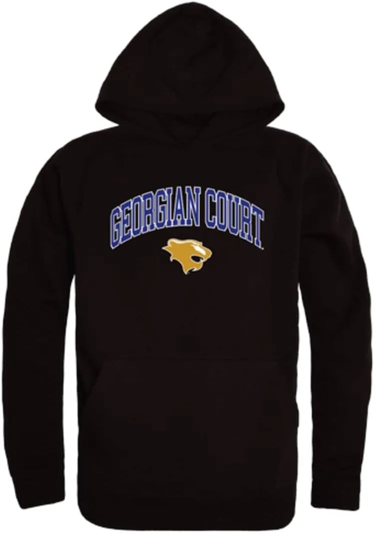 W Republic Georgian Court University Lions Campus Fleece Hoodie Sweatshirts Black XX-Large