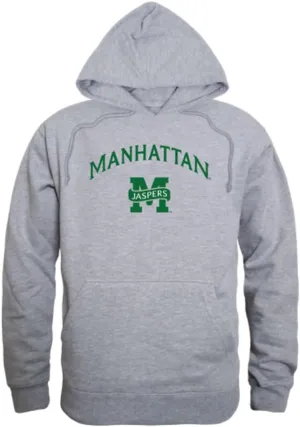 W Republic Manhattan College Jaspers Campus Fleece Hoodie Sweatshirts Heather Grey XX-Large