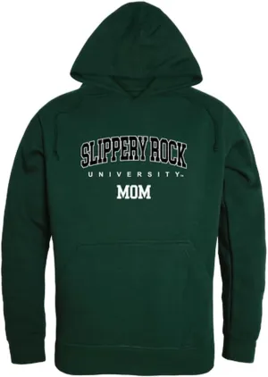 W Republic Slippery Rock University of Pennsylvania Mom Fleece Hoodie Sweatshirts - Forest Green, X-Large