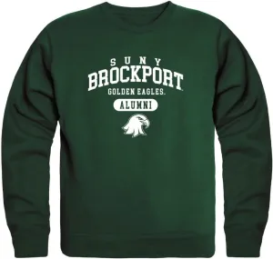 W Republic SUNY College at Brockport Golden Eagles Campus Crewneck Pullover Sweatshirt Sweate