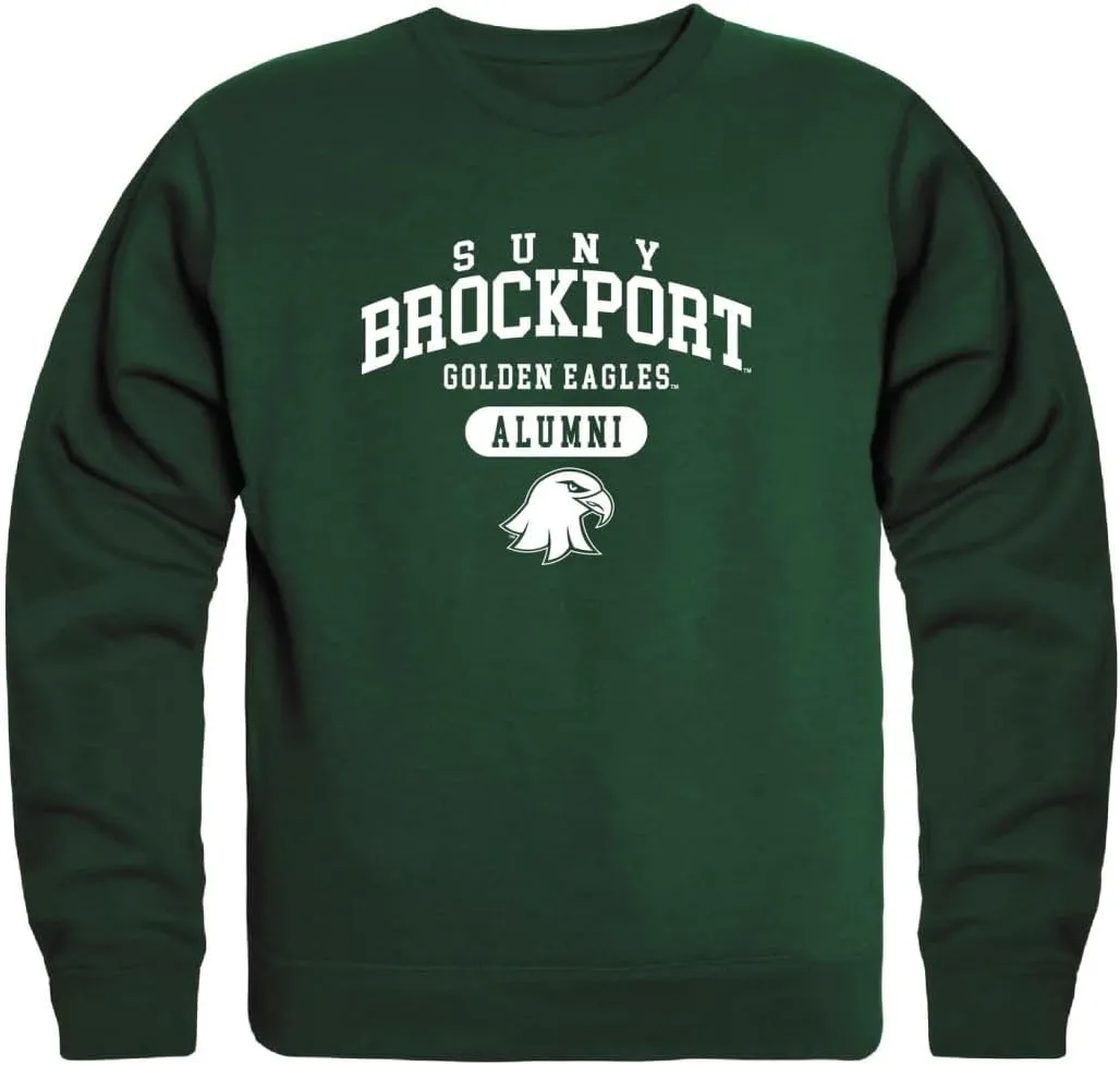 W Republic SUNY College at Brockport Golden Eagles Campus Crewneck Pullover Sweatshirt Sweate