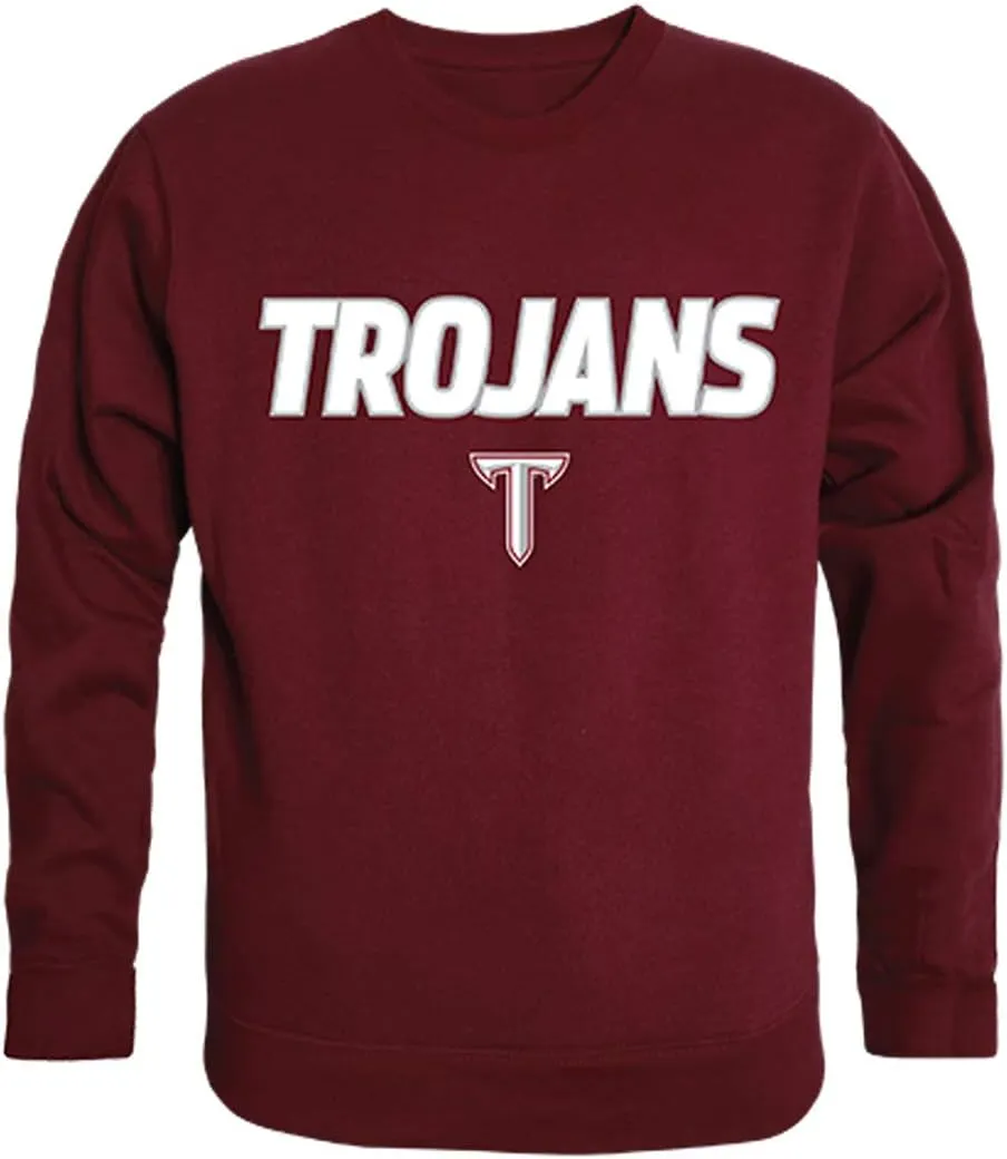 W Republic Troy University Trojans Campus Crewneck Pullover Sweatshirt Sweate