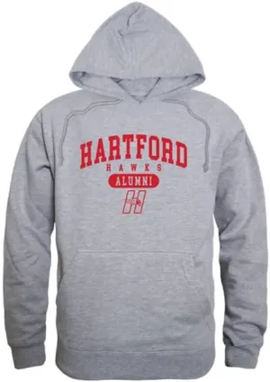 W Republic University of Hartford Hawks Alumni Fleece Hoodie Sweatshirts - Heather Grey, X-Large