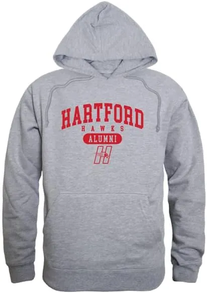 W Republic University of Hartford Hawks Alumni Fleece Hoodie Sweatshirts - Heather Grey, X-Large